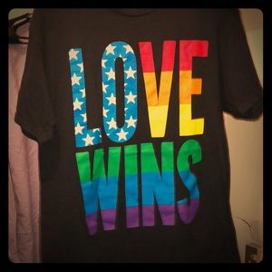 Gay pride shirt LOVE WINS